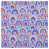 Red White Blue Retro Rainbow Stoff (Muster)