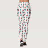 Red White Blue Rocket Pop Popsitic Patriotic USA Leggings (Rückseite)
