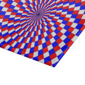 Red White Blue Spiral Cutting Board Schneidebrett (Ecke)