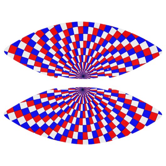 Red White Blue Spiral von Kenneth Yoncich Football (Paneele)