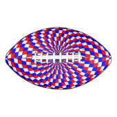 Red White Blue Spiral von Kenneth Yoncich Football (Vorderseite)