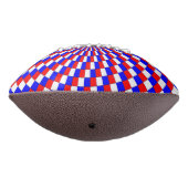 Red White Blue Spiral von Kenneth Yoncich Football (Gedreht 270)