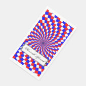 Red White Blue Spiral von Kenneth Yoncich Serviette (Ecke)