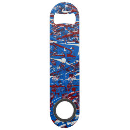 Red White Blue Stainless Steel Flaschenöffner