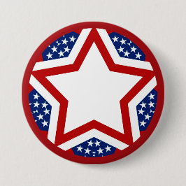 Red White & Blue Star Design zum Hinzufügen von Te Button