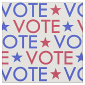 Red White Blue Star Vote Muster Stoff (Nahaufnahme)