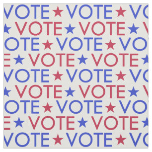 Red White Blue Star Vote Muster Stoff