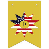 Red White Blue Star Wimpelkette (Dritte Fahne)