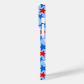 Red White & Blue Stars Case-Mate iPhone Hülle (Rückseite / Links)