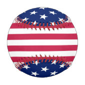Red White Blue Stars Streifen Patriotic USA Sports Baseball (Rückseite)