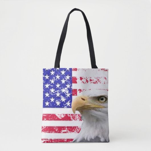 Red, White, Blue Stars & Stripes USA Flag, Patriot Tasche (Vorderseite)