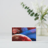 Red White Blue Stars und Fireworks Business Cards Visitenkarte (Stehend Vorderseite)
