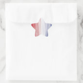 Red White Blue Stripe Stern-Aufkleber (Tasche)