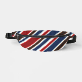 Red White Blue Stripe Zweiseitiges Druckbandpaket Bauchtasche