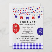 Red White Blue Summer Picnic GRILLEN Family Wieder Save The Date (Vorderseite)