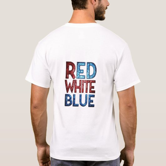 Red White Blue T-Shirt (Rückseite)