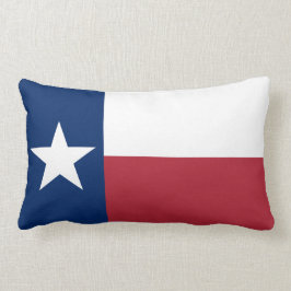 Red White Blue Texas Flag Lendenkissen