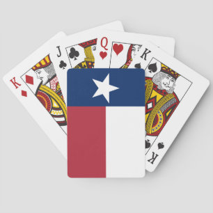 Red White Blue Texas Flag Spielkarten