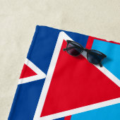 Red White Blue Triangle Beach Handtuch (Beispiel)