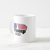 Red White Blue Trump Wahl 2020 Kaffeetasse (Vorderseite Links)