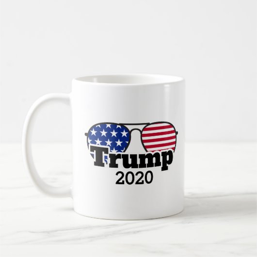 Red White Blue Trump Wahl 2020 Kaffeetasse (Links)