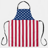 Red White Blue US American Flag Schürze (Vorderseite)