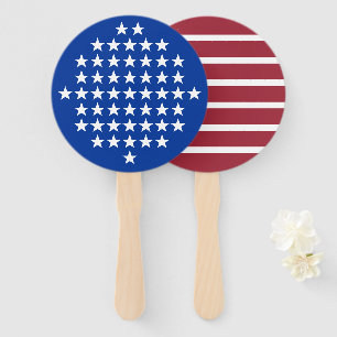 Red White Blue US Flagge American Flag Fächer