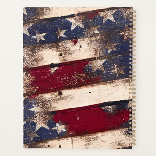 Red White Blue US Flagge Planer (Rückseite)