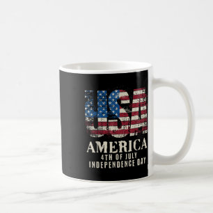 Red White Blue USA Amerika 4. Juli Patriotic _ Kaffeetasse