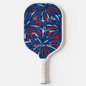 Red, White, Blue USA Fireworks, 4. Juli Custom Pickleball Schläger (Vorderseite)