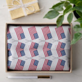Red White Blue USA Flaggen 4. Juli Seidenpapier (Geschenk)