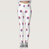 Red White Blue USA Leggings (Vorderseite)