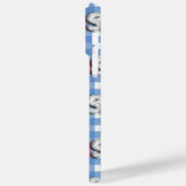 RED WHITE BLUE USA MIT BLAU & WHUE KARIERT Case-Mate iPhone HÜLLE (Rückseite / Links)