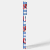 RED WHITE BLUE USA MIT BLAU & WHUE KARIERT Case-Mate iPhone HÜLLE (Rückseite / Rechts)