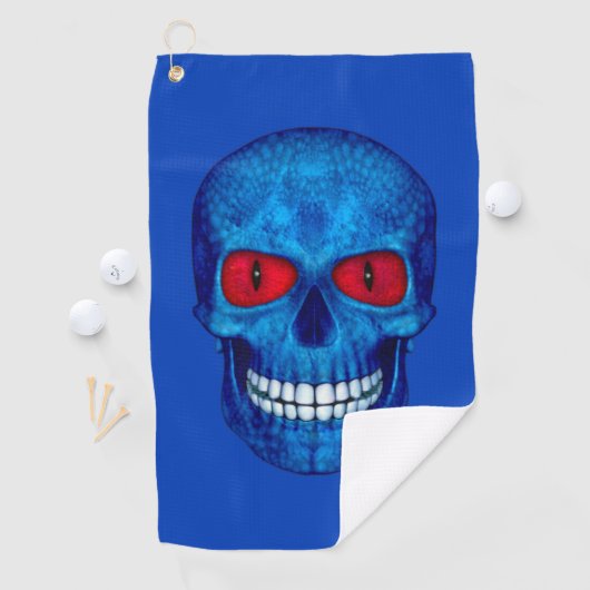 Red White Blue USA Zombie Skull Golf Handtücher (Insitu)