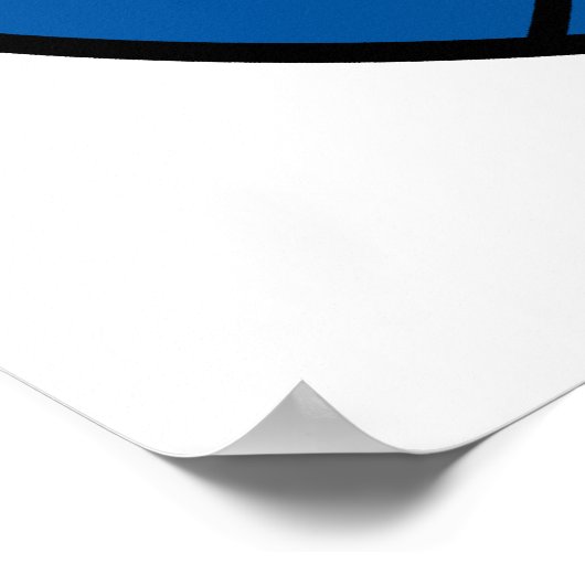 red white blue volleyball poster (Ecke)