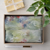 Red White Blue Watercolor Blumen Decoupage Seidenpapier (Geschenk)