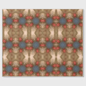 Red White Blue Weihnachtsdekoration Baubles Geschenkpapier (Flach)