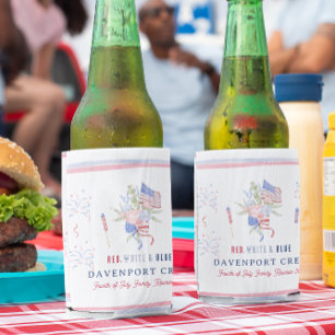 Red White & Blue   Wiedersehen vom 4. Juli Dosenkühler