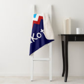 Red White Blue Zickzack Custom Large Sherpa Blanko Sherpadecke (Beispiel)