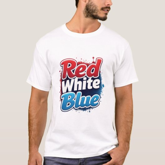 Red White Blue zitiert das Design von T - Shirt (Vorderseite)