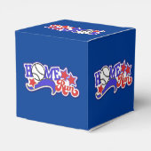 Red White & Blue Zuhause Run Baseball Cube Fevor B Geschenkschachtel (Rückseite)