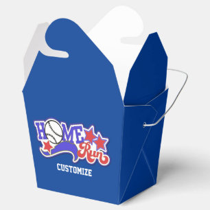 Red White & Blue Zuhause Run Baseball Take-Out Box Geschenkschachtel