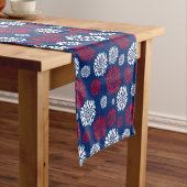 Red & White Blumen Table Runner Kurzer Tischläufer (Beispiel)