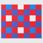 Red, White & Bold – Patriotic Independence Day Geschenkpapier (Flach)