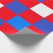 Red, White & Bold – Patriotic Independence Day Geschenkpapier (Ecke)