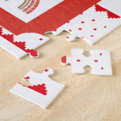 Red White Bold Weihnachtsjigsaw Puzzle (Seite)
