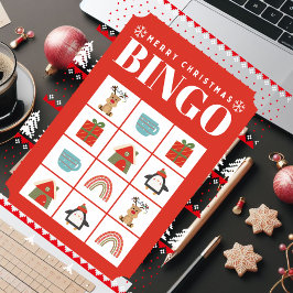 Red White Bold Weihnachtsjigsaw Puzzle