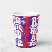 Red White Boujee Pappbecher (Rechts)