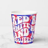 Red White Boujee Pappbecher (Vorderseite)